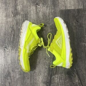 Neon green Nike shoes